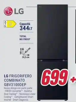 Trony LG FRIGORIFERO COMBINATO GBV3100DEP offerta