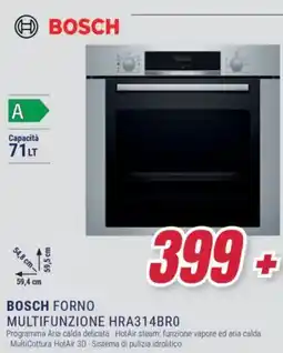 Trony BOSCH FORNO MULTIFUNZIONE HRA314BRO offerta