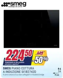 Trony SMEG PIANO COTTURA A INDUZIONE SI1B2742D offerta