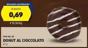 ALDI Pan del dì donut al cioccolato offerta