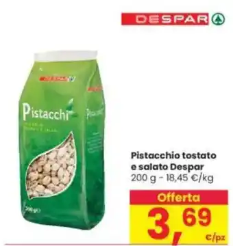 Interspar Pistacchio tostato e salato Despar offerta