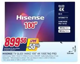 Trony HISENSE TV QLED 144HZ 100" 4K 100E7NQ PRO offerta