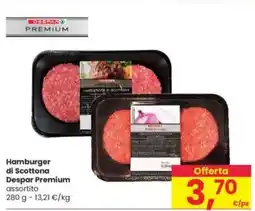 Interspar Hamburger di Scottona Despar Premium offerta