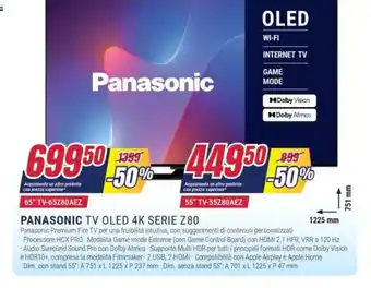 Trony PANASONIC TV OLED 4K SERIE Z80 offerta