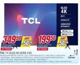 Trony TCL TV QLED 4K SERIE C65 offerta