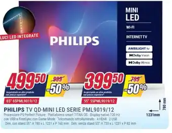 Trony PHILIPS TV QD-MINI LED SERIE PML9019/12 offerta