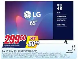 Trony LG TV LED 65" 65UR78006LK.API offerta