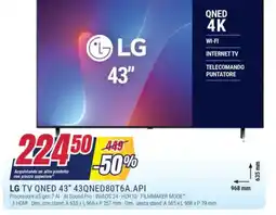 Trony LG TV QNED 43" 43QNED80T6A.API offerta