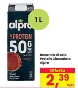 Interspar Bevanda di soia Protein Cioccolato Alpro offerta