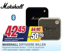 Trony MARSHALL DIFFUSORE WILLEN offerta