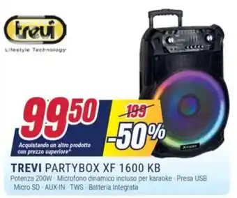 Trony TREVI PARTYBOX XF 1600 KB offerta