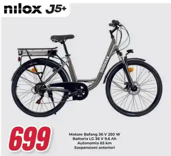 Trony nilox J5+ Motore Bafang 36 V 250 W offerta