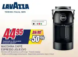 Trony LAVAZZA Macchina caffè espresso jolie evo offerta