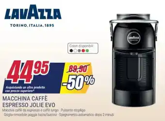 Trony LAVAZZA Macchina caffè espresso jolie evo offerta