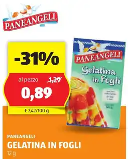 ALDI Paneangeli gelatina in fogli offerta