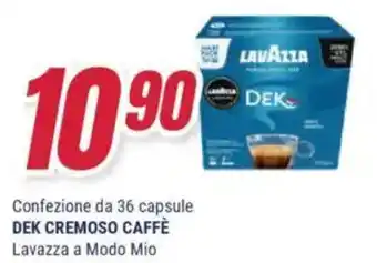 Trony Confezione da 36 capsule dek cremoso caffè lavazza a modo mio offerta