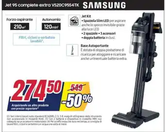 Trony Jet 95 complete extra VS20C9554TK SAMSUNG offerta