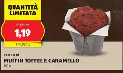 ALDI Pan del dì muffin toffee e caramello offerta