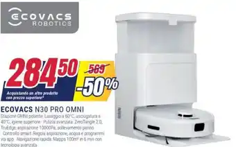 Trony ECOVACS N30 pro omni offerta