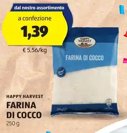 ALDI Happy harvest farina di cocco offerta