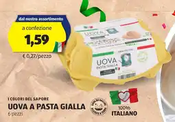 ALDI I colori del sapore uova a pasta gialla offerta