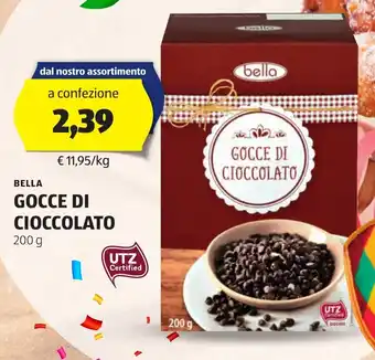 ALDI Bella gocce di cioccolato offerta