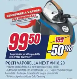 Trony POLTI VAPORELLA NEXT VN18.20 offerta