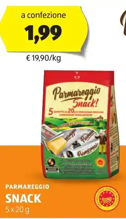 ALDI Parmareggio snack offerta