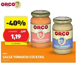 ALDI Orco salsa tonnata/cocktail offerta