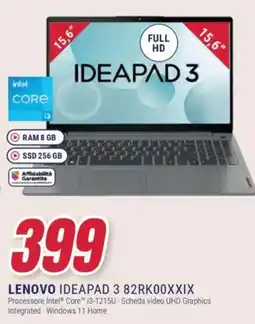 Trony LENOVO IDEAPAD 3 82RK00XXIX offerta