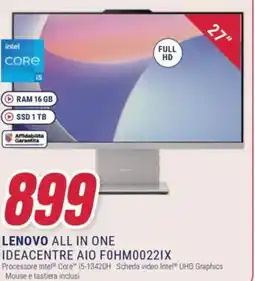 Trony LENOVO ALL IN ONE IDEACENTRE AIO FOHM00221X offerta