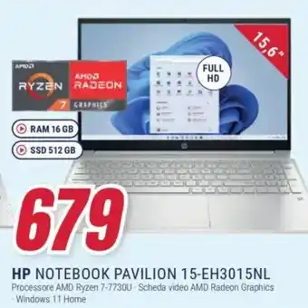 Trony HP NOTEBOOK PAVILION 15-EH3015NL offerta