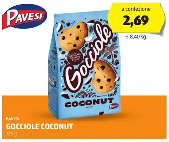 ALDI Pavesi gocciole coconut offerta