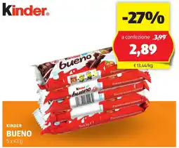 ALDI Kinder bueno offerta