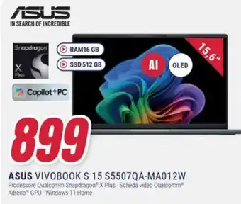 Trony ASUS VIVOBOOK S 15 S5507QA-MA012W offerta