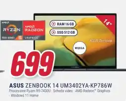 Trony ASUS ZENBOOK 14 UM3402YA-KP786W offerta