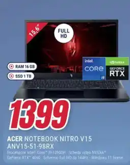 Trony ACER NOTEBOOK NITRO V15 ANV15-51-98RX offerta