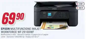 Trony EPSON MULTIFUNZIONE INKJET WORKFORCE WF-2910DWF offerta