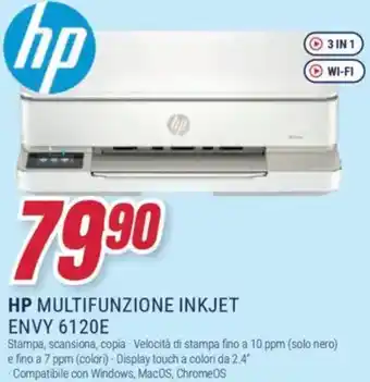 Trony HP MULTIFUNZIONE INKJET ENVY 6120E offerta