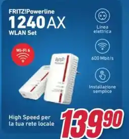 Trony FRITZ!Powerline WLAN Set High Speed per la tua rete locale offerta