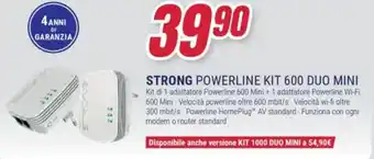 Trony Strong powerline kit 600 duo mini offerta