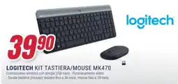 Trony LOGITECH Kit tastiera/mouse MK470 offerta