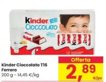 Interspar Kinder Cioccolato T16 Ferrero offerta