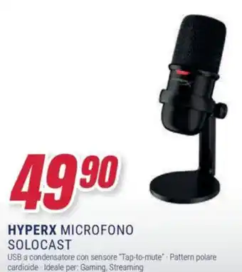 Trony HYPERX Microfono solocast offerta