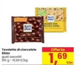 Interspar Tavoletta di cioccolato Ritter offerta