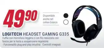 Trony LOGITECH Headset gaming G335 offerta