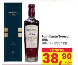 Interspar Rum Santa Teresa 1796 offerta