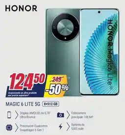 Trony HONOR Magic 6 lite 5g 8+512 gb offerta