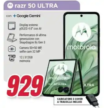 Trony motorola razr 50 ULTRA offerta