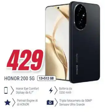 Trony HONOR 200 5G 12+512 GB offerta